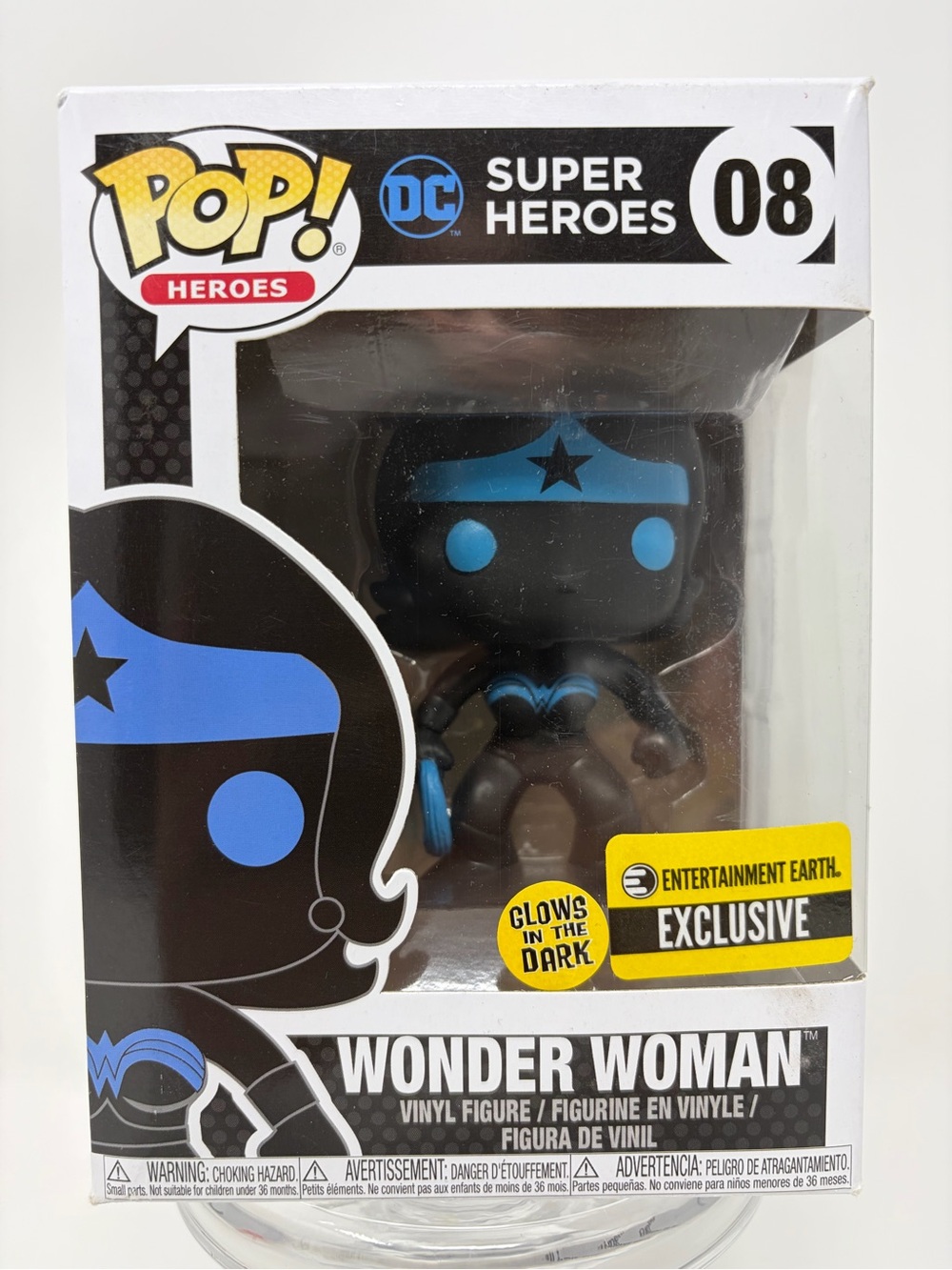 WONDER WOMAN Funko Pop! DC Super Heroes GITD ENTERTAINMENT EARTH Exclusive
